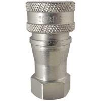 Hydraulic Quick Coupler - Steel Manual Coupler, Brass/Stainless Steel Absolute Business Supply