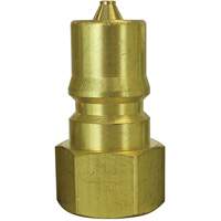 Hydraulic Quick Coupler Plug, 3/8" Dia., Brass Absolute Business Supply