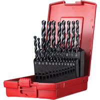 Jeu de forets s&eacute;rie courte combin&eacute;s robustes, 19 morceaux, Acier rapide Absolute Business Supply
