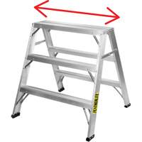Chevalet de sciage industriel, 2' ha x 31,9375" la x 23,50" pr, Capacit&eacute; de 300 lb, Aluminium Absolute Business Supply