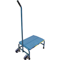 Tilt-N-Roll Step Stands, 1 Step(s), 16" L x 29" W x 12" H, 300 lbs. Capacity Absolute Business Supply