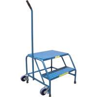 Tilt-N-Roll Step Stands, 2 Step(s), 24" L x 29" W x 19" H, 300 lbs. Capacity Absolute Business Supply