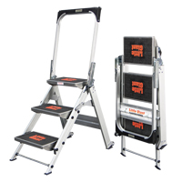 Escabeau de s&eacute;curit&eacute; a/barre & plateau, 2,2', Aluminium, Capacit&eacute; 300 lb, Type 1A Absolute Business Supply