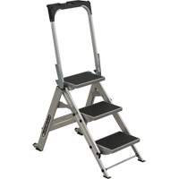 &eacute;chelle escabeau avec roues pivotantes, 3 marches, 34" x 22" x Hauteur 50,75" Absolute Business Supply