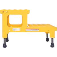 Plate-forme ajustable Step-Mate, 2 marche(s), 23-13/16" la x 22-7/8" lo x 15-1/4" h, Capacit&eacute; 500 lb Absolute Business Supply