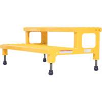 Plate-forme ajustable Step-Mate, 2 marche(s), 36-3/16" la x 22-7/8" lo x 15-1/4" h, Capacit&eacute; 500 lb Absolute Business Supply
