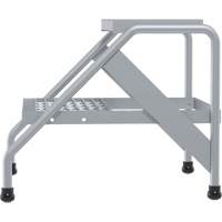 Escabeau en aluminium, 2 marche(s), 22-13/16" la x 24-9/16" lo x 20" h, Capacit&eacute; 500 lb Absolute Business Supply