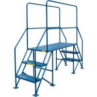 Crossover Ladder, 35-1/2" Overall Span, 31-1/2" H x 22" D, 22" Step Width Absolute Business Supply