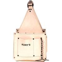 Porte-outils pour &eacute;lectricien et travaux d'entretien, Cuir, 17 pochettes, Beige Absolute Business Supply