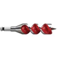 Ship Auger Drill Bit, 1-1/4 Diameter, 4" Flute, 7/16" Hex Shank Absolute Business Supply