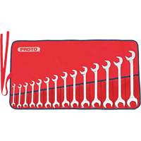 Full Polish Angle Wrench Set, Open-Ended, 14 Pieces, Imperial Absolute Business Supply