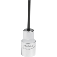 Standard Bit Socket, Hex, 2.5 mm x 1-7/8" L, 1/4" Drive Absolute Business Supply