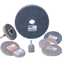 Standard Abrasives 500 Series Soft Density Unitized Wheels, 3" x 1/4", 1/4" Arbor, Medium Grit, Aluminum Oxide Absolute Business Supply