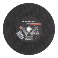 Meule &agrave; tronçonner rapide en acier inoxydable Portacut, 14" x 1/8", Arbre de 7/8", Type 1, Oxyde d'aluminium, 5400 Tr/min Absolute Business Supply