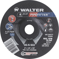 PIPEFITTER Grinding Wheel, 4-1/2" x 1/8", 7/8" Arbor, Type 27 Absolute Business Supply