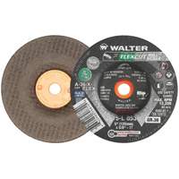 FLEXCUT MILL SCALE Grinding Wheel, 5", 36 Grit, Aluminum Oxide, 5/8"-11, 12200 RPM, Type 29 Absolute Business Supply