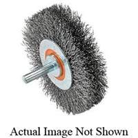 Mounted Crimped Wire Wheel, 3" Dia., 0.0118" Fill Absolute Business Supply