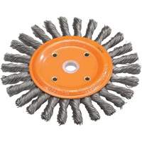 Knot-Twisted Wire Bench Wheel, 6" Dia., 0.0118" Fill, 5/8" Arbor, Steel Absolute Business Supply