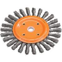 Knot-Twisted Wire Bench Wheel, 8" Dia., 0.0118" Fill, 5/8" Arbor, Steel Absolute Business Supply