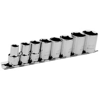 SAE Socket Set, 8 Pcs, 3/8" Drive Size Absolute Business Supply