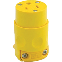 Commercial Grade Straight Blade Connector, 5-15R, Plastic Absolute Business Supply