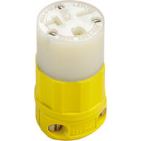 2-Pole 3-Wire Grounding Straight Blade Connector, 5-20P, Nylon Absolute Business Supply
