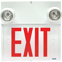Stella Combination Signs - Exit, LED, Hardwired, 12-1/8" L x 12-1/2" W, English Absolute Business Supply