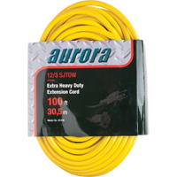 Vinyl Extension Cord with Light Indicator, Outdoor, SJTOW, 12/3 AWG, 15 A, 100' Absolute Business Supply