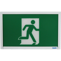 Enseigne de sortie coureur, DEL, &agrave; piles, 12" lo x 7 1/2" la, Pictogramme Absolute Business Supply