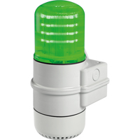 Streamline&reg; Modular Multifunctional LED Beacons, Continuous/Flashing/Rotating, Green Absolute Business Supply
