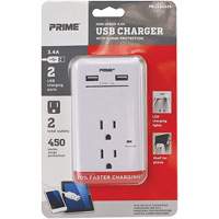 Prime&reg; USB Charger with Surge Protector Absolute Business Supply