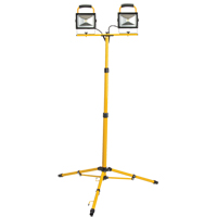 Twin-Head Work Light, LED, 40 W, 4800 Lumens, Aluminum Housing Absolute Business Supply