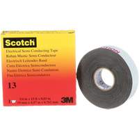 Scotch&reg; Electrical Semi-Conducting Tape, 19 mm (3/4") x 4.6 m (15'), Black, 30 mils Absolute Business Supply
