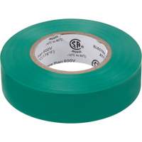 Ruban isolant, 19 mm (3/4") x 18 m (60'), Vert, 7 mils Absolute Business Supply