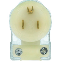 Angled Hospital Grade Extension Plug, Nylon, 15 Amps, 125 V Absolute Business Supply