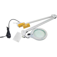 Magnifying Lamp, 3 Diopter, LED Light, 45" Arm, C-Clamp, Grey Absolute Business Supply
