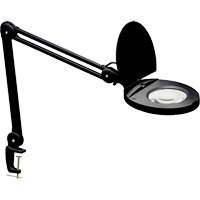 Adjustable Magnifier Lamp, 5 Diopter, LED Light, 47" Arm, C-Clamp, Black Absolute Business Supply