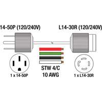 Generator Adaptor Cord Absolute Business Supply