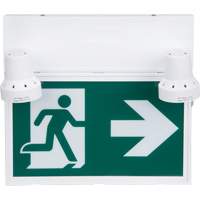 Running Man Sign with Security Lights, LED, Battery Operated/Hardwired, 12-1/10" L x 11" W, Pictogram Absolute Business Supply