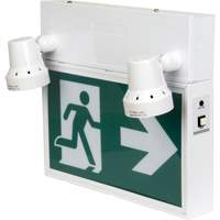 Running Man Sign with Security Lights, LED, Battery Operated/Hardwired, 12-1/10" L x 11" W, Pictogram Absolute Business Supply