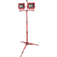 Twin Work Light with Tripod, LED, 72 W, 8000 Lumens, Aluminum Housing Absolute Business Supply