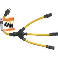 "W" Adapter, Outdoor, STW, 12/3 AWG, 15 A, 3 Outlet(s), 2' Absolute Business Supply