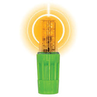 Rocket&reg; II Super Bright LED Light for 1156 Socket Style Warning Whips, Flashing, Amber Absolute Business Supply