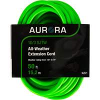 Industrial Extension Cord, All-Weather, SJTW, 10/3 AWG, 15 A, 50' Absolute Business Supply