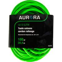 Industrial Extension Cord, All-Weather, SJTW, 10/3 AWG, 15 A, 100' Absolute Business Supply