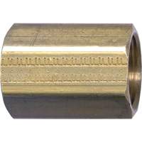 Pipe Coupling, Brass, 3/8" Absolute Business Supply
