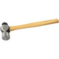 Ball Pein Hammer, 48 oz. Head Weight, Plain Face, Wood Handle Absolute Business Supply