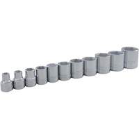 SAE Socket Set, 11 Pcs, 3/8" Drive Size Absolute Business Supply